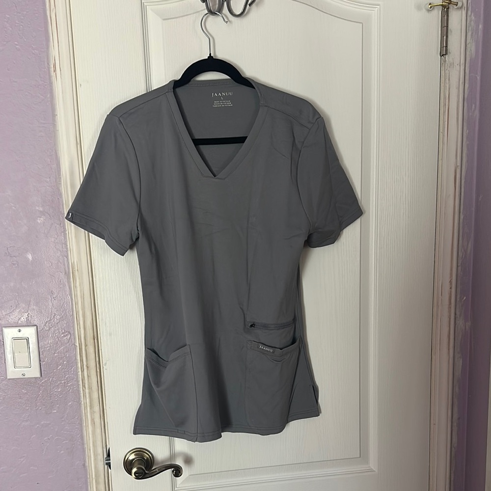 Jaanuu Charcoal Short Sleeve Women's Top